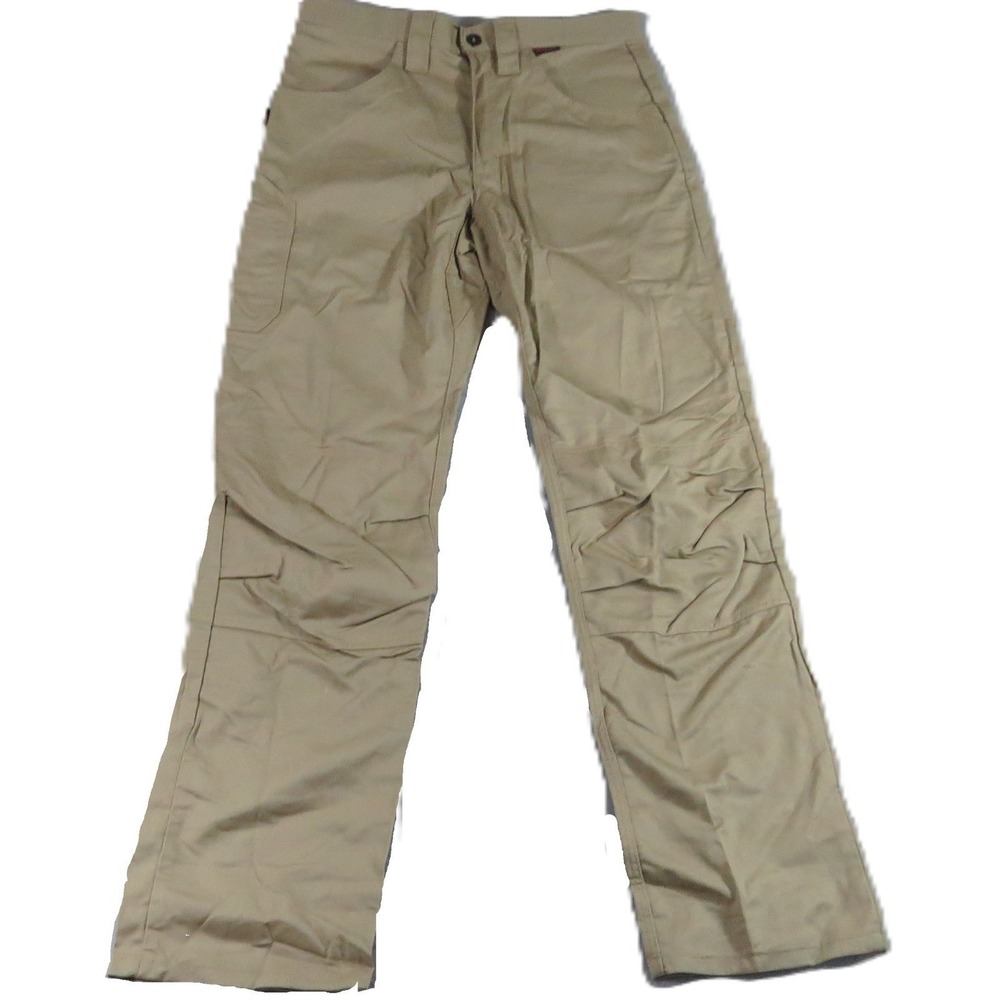 MCR Safety FR‎ Pants Men W34 L33 Khaki Flame Resistant CAT 2 NFPA Rated Workwear